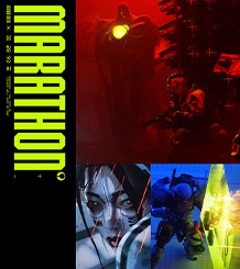 Marathon, collage of character images